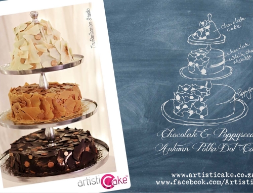 Autumn Polka-dot Cake