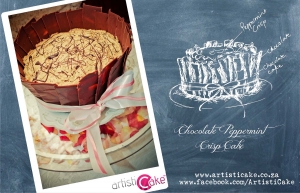 Peppermint Crisp Chocolate cake