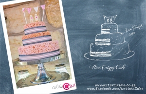 Rice Crispy Wedding Cake