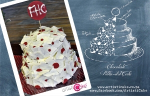 chocolate Polkadot cake