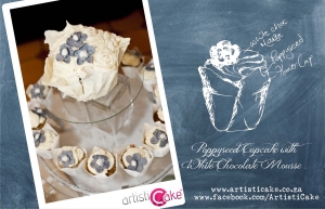 Poppyseed Cupcakes with white chocolate mousse